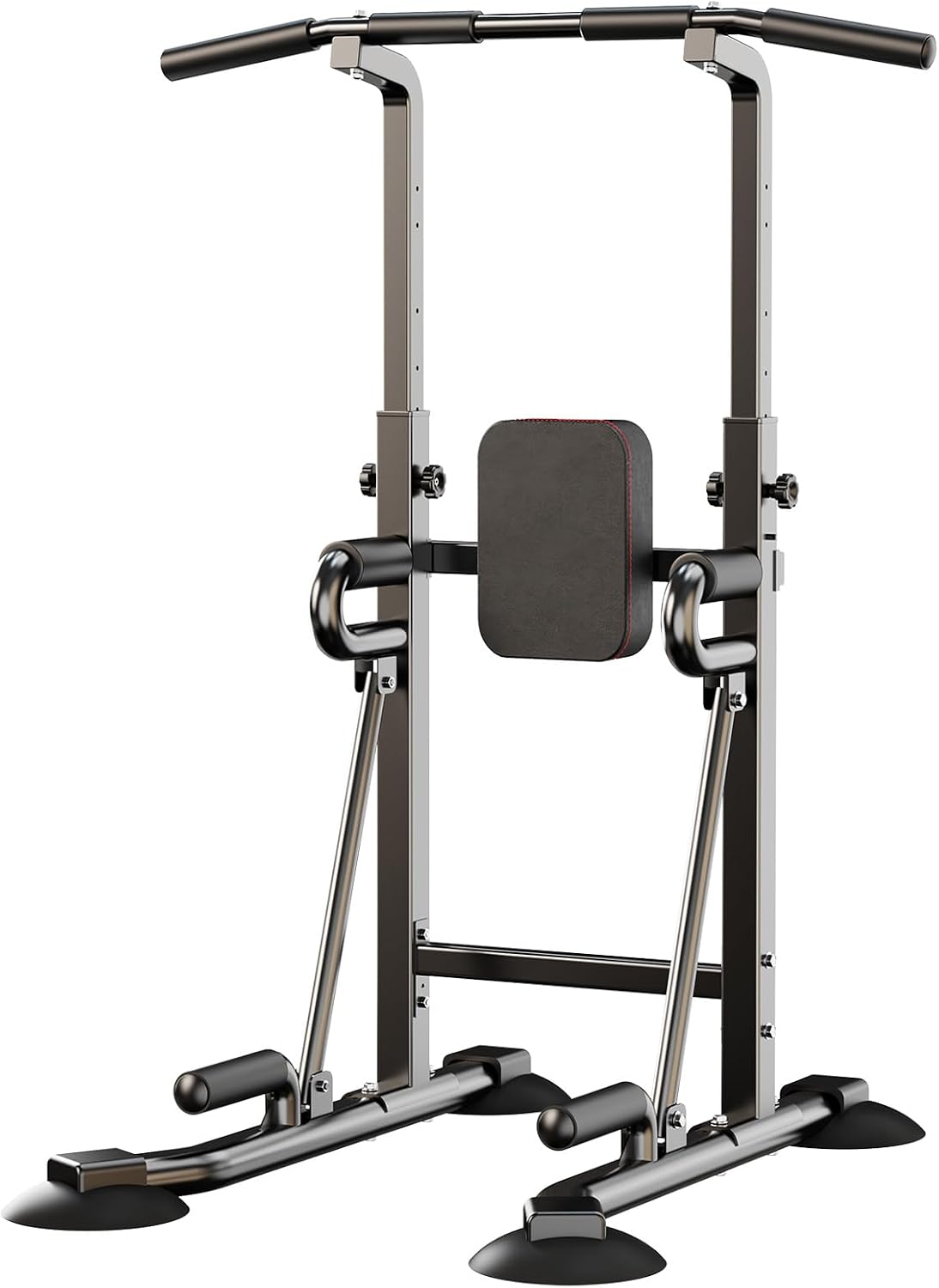 Leg Home Gym Workout - 家庭用ジム向けのパワータワー・プルアップバー。自立式で多機能、頑丈な構造。プルアップ、ディップ、レッグレイズ、全身の筋力トレーニングに最適。最大耐荷重450ポンド。