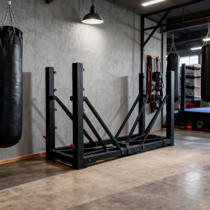 Home Gym Equipment Set - 折りたたみ式ジムボクシングリングセット、家庭用ボクシングトレーニング用小型折りたたみ式器具