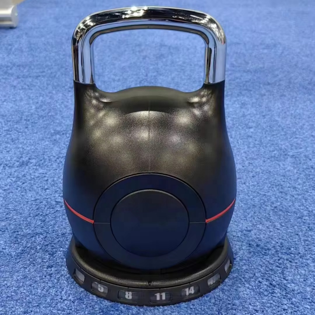 Home Gym Equipment Set - 7種類の重さに調整可能なケトルベルグリップ、ダンベルウェイトセット、20kg（44ポンド）、家庭用ジムフィットネス機器、多目的トレーニングツール