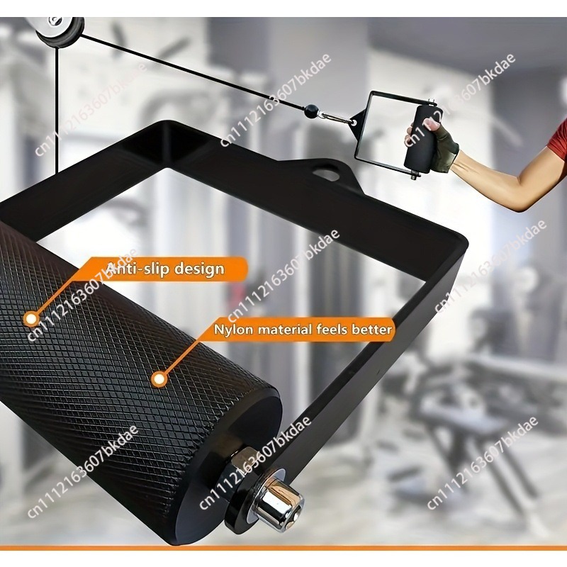 Lat Pulldown Cable - 4/6cm ジム用、自宅用、ラットプルダウン、プーリーケーブルマシン用ハンドル、フィットネス、アームレース、デッドリフト、D字型ハンドグリップ