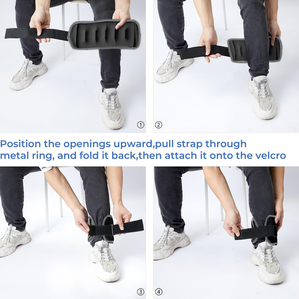 1ペアのリストウェイト、女性男性用足首ウェイト、調節可能なリ - Home Gym Yoga のレビューと価格