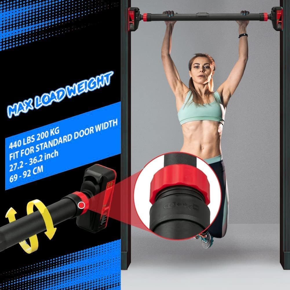 ドア枠に取り付け可能な懸垂バー。安全ロック付きで、自宅での上 - Home Gym Routine のレビューと価格