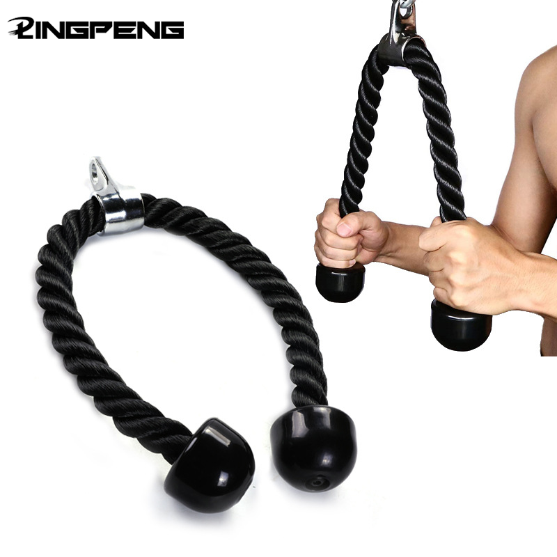 上腕三頭筋ロープ、フェイスプルハンドル、プッシュプルダウンコ - Lat Pulldown Cable のレビューと価格