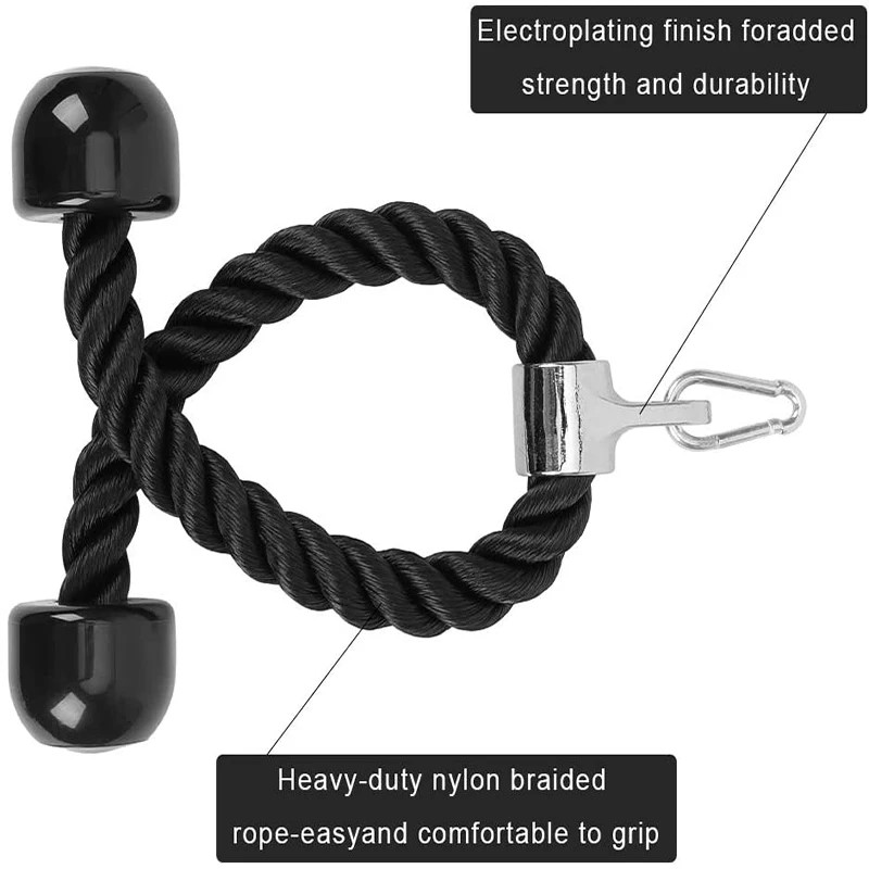 上腕三頭筋ロープ、フェイスプルハンドル、プッシュプルダウンコ - Lat Pulldown Cable のレビューと価格