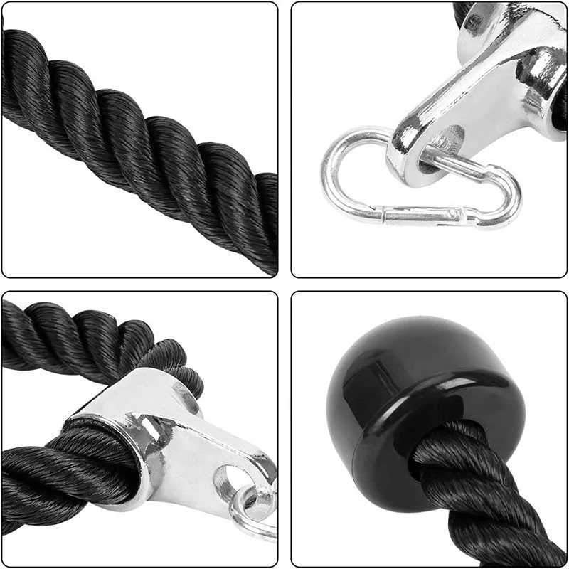 上腕三頭筋ロープ、フェイスプルハンドル、プッシュプルダウンコ - Lat Pulldown Cable のレビューと価格
